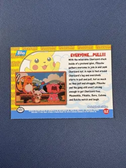 Pikachu’s Vacation Everyone Pull #52 Topps Pokemon Card Non Holo Glossy LP - Image 2
