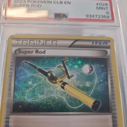 pokemon card 2023 super rod 028/034 clb graded mint 9 psa #028 - Image 2