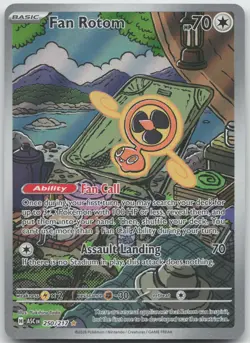 Fan Rotom 250/217 Illustration Rare Ascended Heroes Pokemon Holo NM/M - Image 1