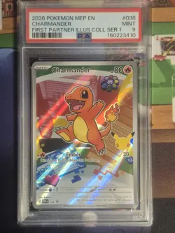 2026 Pokemon Charmander #038 First Partner Promo PSA 9 - Image 1