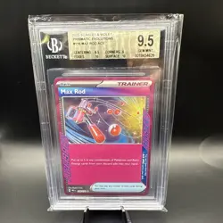 Pokemon - Max Rod 116/131 Sv: Prismatic Evolutions Holo - BGS 9.5 - - Image 1
