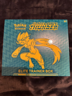 Sun and Moon Lost Thunder Elite Trainer Box. Empty Box. Pokemon TCG - Image 1