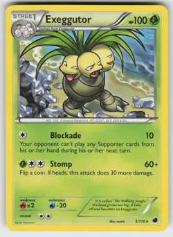 Exeggutor Rare Plasma Freeze 5/116 Pokemon - Image 1