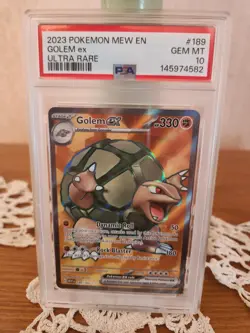pokemon sv: 151 golem ex 189/165 psa 10 English - Image 1