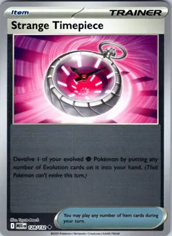 Strange Timepiece 128/132 ME01: Mega Evolution Pokemon TCG NM Reverse Holo - Image 1