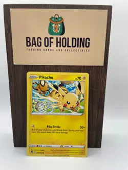 Pikachu - 049/195 - Common - Silver Tempest- Pokemon Card - NM - Image 1