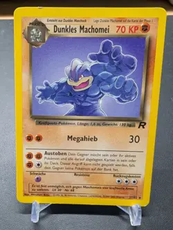 Pokemon TCG Dark Machamp (Dunkles Machomei) 27/82 GERMAN Team Rocket Rare - Image 1
