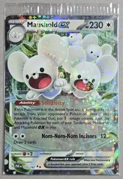 Maushold Ex 155/182 - PAL - Pokemon Paldea Adventure Chest SEALED Pokemon TCG - Image 1