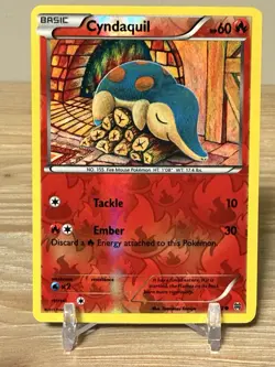 Cyndaquil 18/162 Common BREAKthrough Reverse Holo Pokemon Near Mint - Image 1