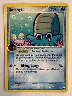 Omanyte 60/92 Legend Maker Pokemon 2006 Kenkichi Toyama Pokemon TCG LP - Image 1