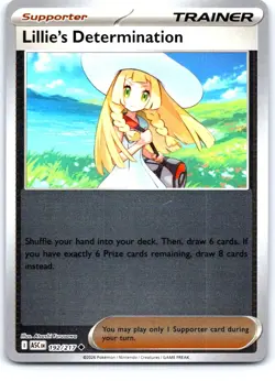 Lillie's Determination 192/217 Uncommon Ascended Heroes Pokemon Reverse Holo NM - Image 1