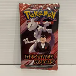 Pokemon Scarlet & Violet Destined Rivals Booster Pack Sealed Mewtwo Artwork - Image 1