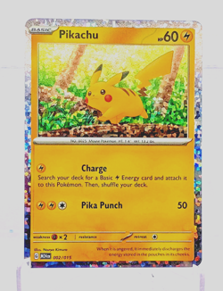 Pikachu 02/015- McDonalds Promo 2024 Cosmos Holo Rare TCG Pokemon NM - Image 1