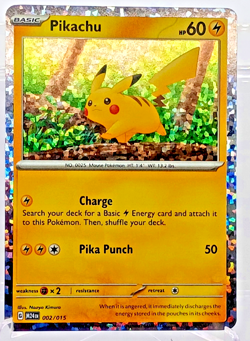 Pikachu 02/015- McDonalds Promo 2024 Cosmos Holo Rare TCG Pokemon NM - Image 4