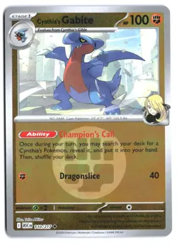 CYNTHIA'S GABITE (ENERGY SYMBOL PATTERN) 110/217 Ascended Heroes Reverse Holo NM - Image 2