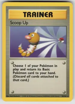 Scoop Up 78/102 Rare Base Set Unlimited Pokemon Heavily Played - Image 1