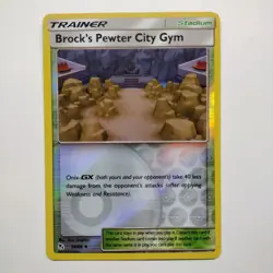 Pokemon TCG Brock's Pewter City Gym 54/68 Hidden Fates Reverse Holo MINT - Image 1