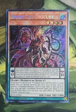 YuGiOh TCG - Shade the Obscure BLZD-EN083 Blazing Dominion Secret Rare 1st Ed NM - Image 1