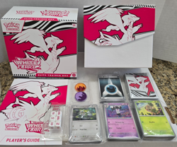 Pokemon TCG: White Flare ETB Opened with accessories & Bulk 100+ NEAR MINT CARDS - Image 1