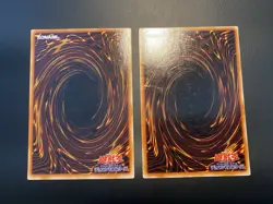 2000 Vintage Yugioh Summoned Skull RB-03 Ultra Rare + RB-18 Black Skull Dragon - Image 2