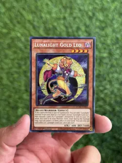 Yugioh Lunalight Gold Leo DUAD-EN005 Secret Rare 1st Ed Near Mint - Image 1