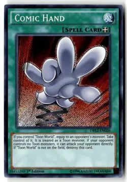 Comic Hand DRL2-EN026 Secret Rare Yu-Gi-Oh 1st Edition Lightly Played - Image 1