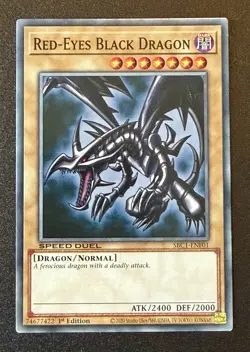 Yu-Gi-Oh! TCG Red Eyes Black Dragon SBC1-ENF01 1st Edition - Image 1