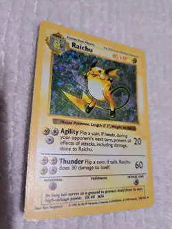Raichu 014/102 Base Set 1st Edition (Shadowless) Holo Pokemon - Image 2