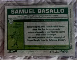 2026 Topps Heritage #ROA-SBA Samuel Basallo RC Orioles Real One Auto Rookie - Image 3