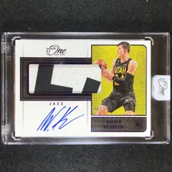 2022-23 One And One Walker Kessler Jumbo Rookie Patch Auto Purple 24/35 - Image 1