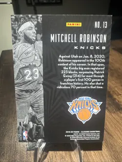 2019-20 Panini Illusions - Mitchell Robinson #13 Red /99 - Image 2