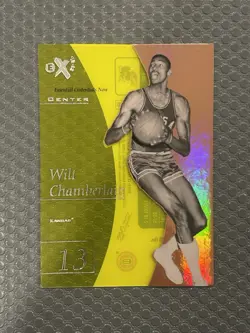 2012 Fleer Retro Essential Credentials Now Wilt Chamberlain 13/33 JSY # Kansas - Image 1