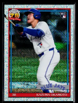 2026 Topps Series 2 #91C2-43 Kazuma Okamoto Silver Pack Mojo Chrome - Image 1