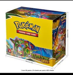 360pcs English Pokemon TCG Sword Shield Evolving Skies Booster. 36cards Box New - Image 3