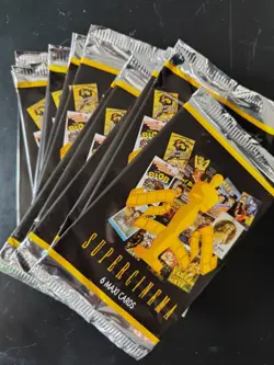 Super Cinema Trading Cards Pack Brand New & Sealed Maxi Cards x 16 packs - Image 1