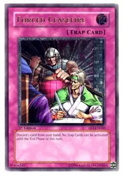 Yugioh! LP Forced Ceasefire - FET-EN060 - Ultimate Rare - Unlimited Edition Ligh - Image 1