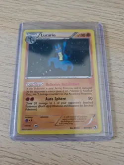 Lucario 80/113 B&W Legendary Treasures 2013 Pokemon Card Holo Rare LP - Image 1