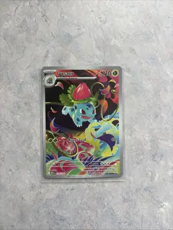 Pokemon TCG Mega Evolutions Ivysaur Illustration Rare Card 134/132 NM - Image 1