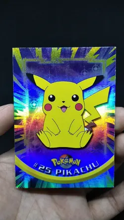 Pokemon Card - PIKACHU #25 - RAINBOW FOIL (1ST PRINTING) TOPPS TV (BLUE) - SR. 1 - Image 2