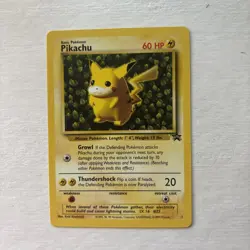 Pikachu 01/53 Wotc Promo Regular Black Star Promo Pokemon Card NM - Image 1