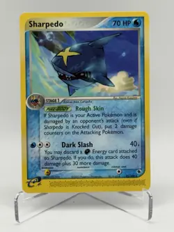 2003 Sharpedo 22/109 Rare Regular Pokemon Card EX Ruby & Sapphire LP-NM 1862 - Image 1