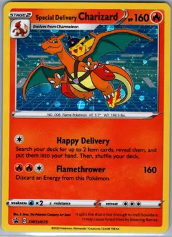 Special Delivery Charizard SWSH075 Sword & Shield Promo Cards - Pokemon - NM - Image 1