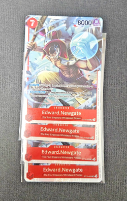 4X Edward.Newgate - (Reprint) PRB-02 ST15-002 SR Playset - One Piece Card Game - Image 1
