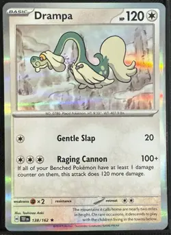 Drampa Holo Rare 2024 Temporal Forces Pokemon TCG Card 138/162 - Image 1