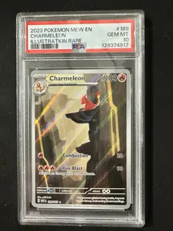 Pokemon TCG Charmeleon Scarlet Violet-151 Illustration Rare Card 169/165 PSA 10 - Image 1