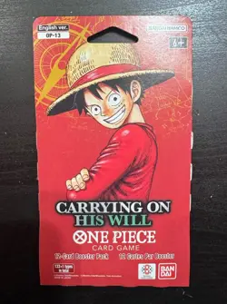 (4 Pack) One Piece Card Game OP-13 Carrying On His Will English Booster Packs - Image 3