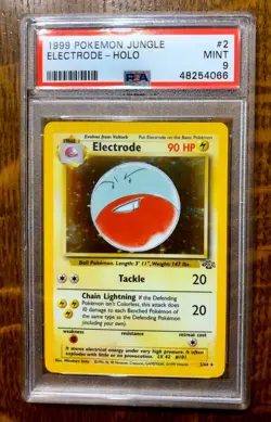 1999 Pokemon Jungle ~ Electrode #2 Holo Card ~ PSA 9 ~ Base Set Unlimited WOTC - Image 1
