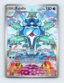 NM Palafin 200/197 Obsidian Flames Illustration Rare Pokemon Card - Image 1