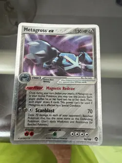 Pokemon Metagross EX Holo Card 95/108 Power Keepers Series - Image 1
