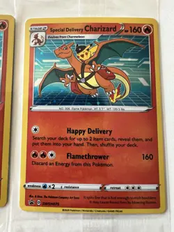 Pokemon TCG Special Delivery Charizard SWSH075 Black Star Promo Holo Card Sealed - Image 4